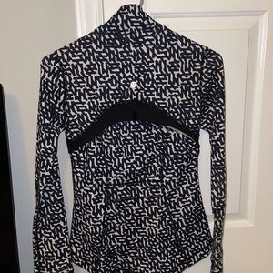 Lululemon Define Jacket black and white size 4